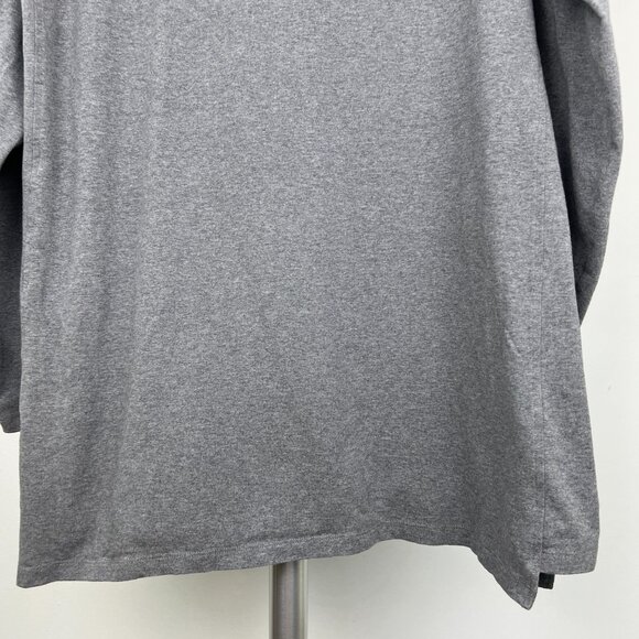 Sz M-‎ Eileen Fisher Funnel Mock Neck Heather Grey Long Sleeve Tunic Top - Picture 9 of 12